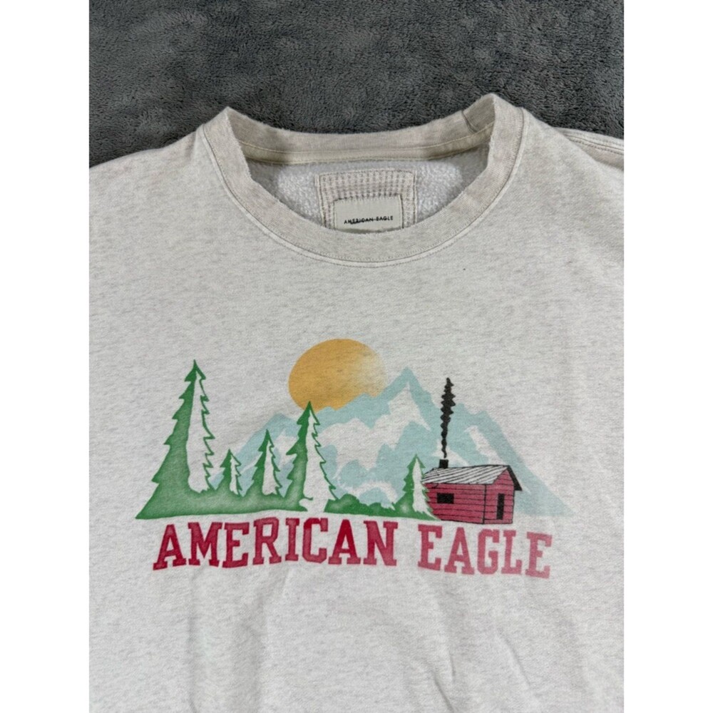 American Eagle Women’s Fleece Oversized Vintage Crewneck‎ XL